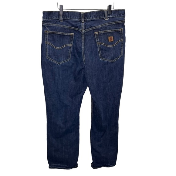 Carhartt Relaxed Straight Jeans Dark Wash Size 38/32 - Picture 2 of 14